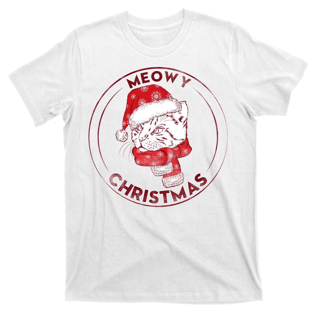 Meowy Christmas Emblem T-Shirt product image 11