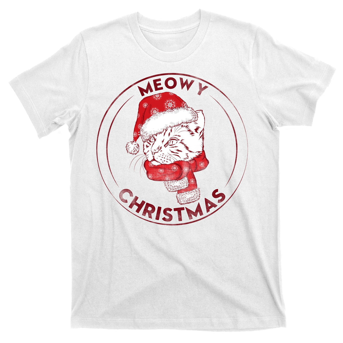 Meowy Christmas Emblem T-Shirt product image 11