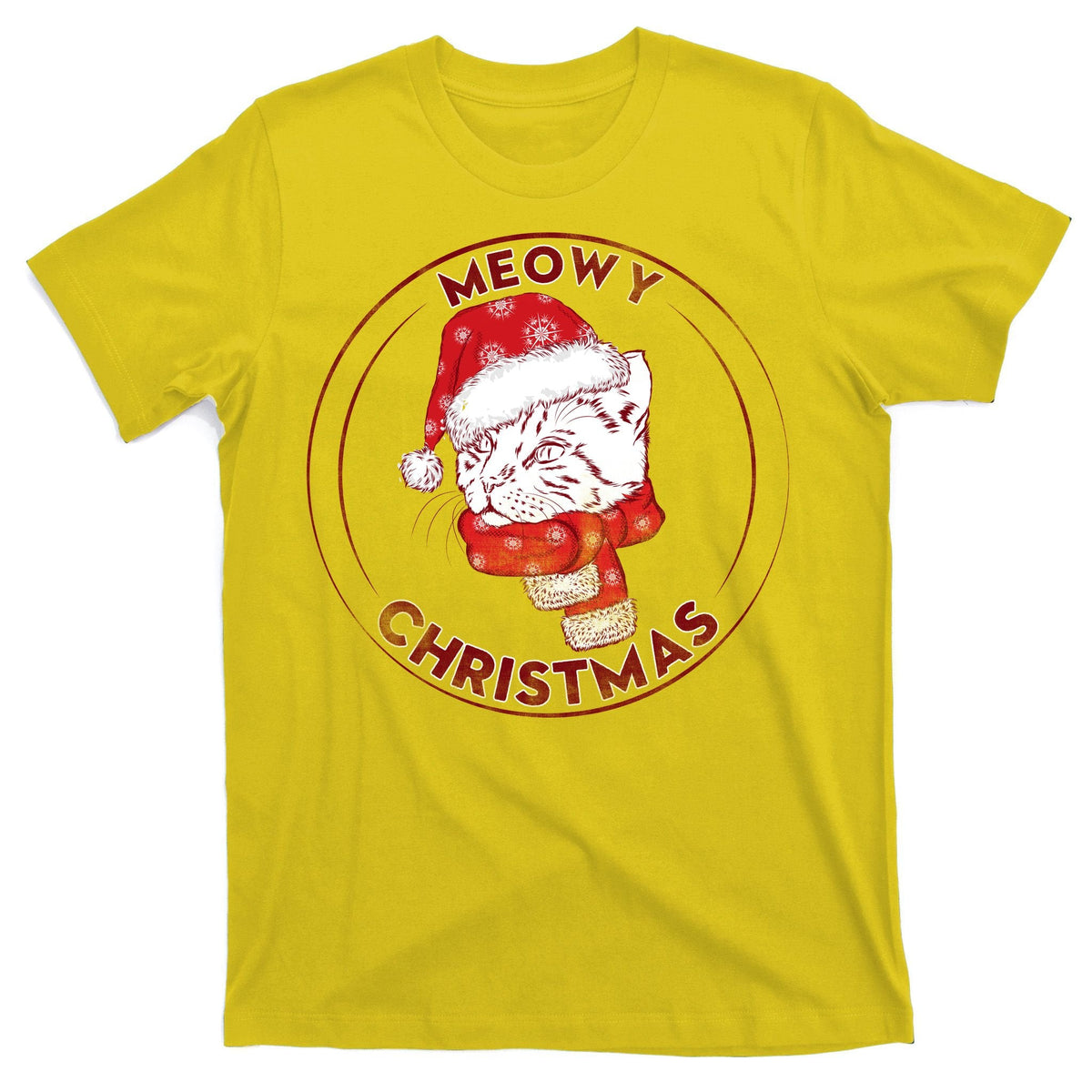 Meowy Christmas Emblem T-Shirt product image 3