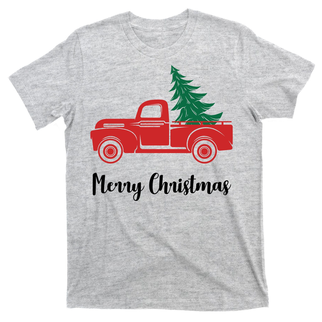 Merry Christmas Tree and Truck T-Shirt product image 9