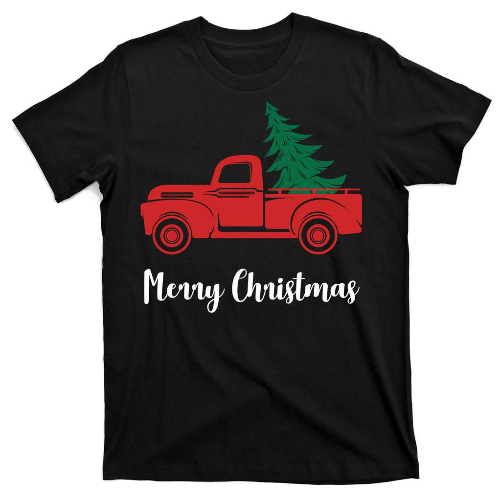 Merry Christmas Tree and Truck T-Shirt product image 7