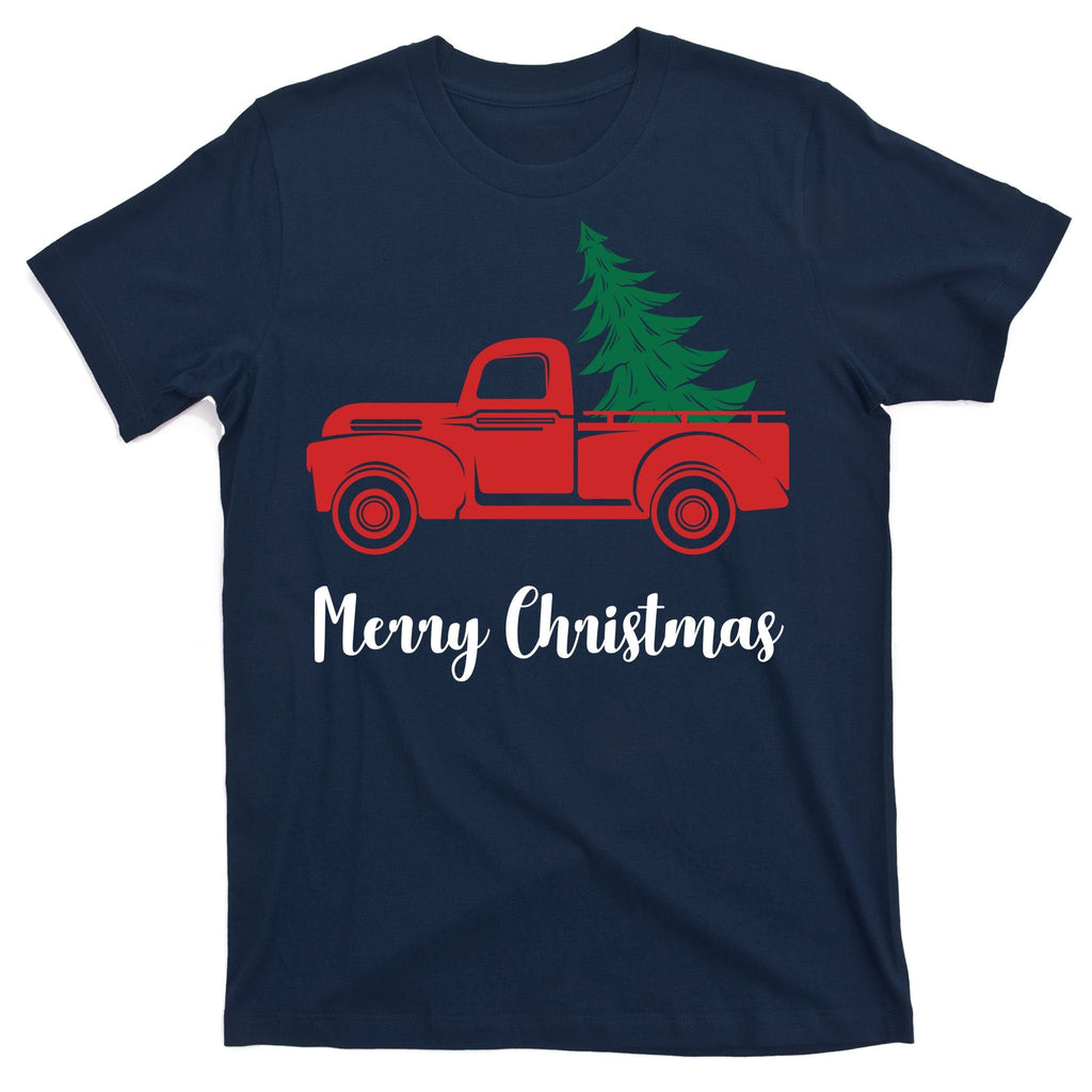 Merry Christmas Tree and Truck T-Shirt product image 1