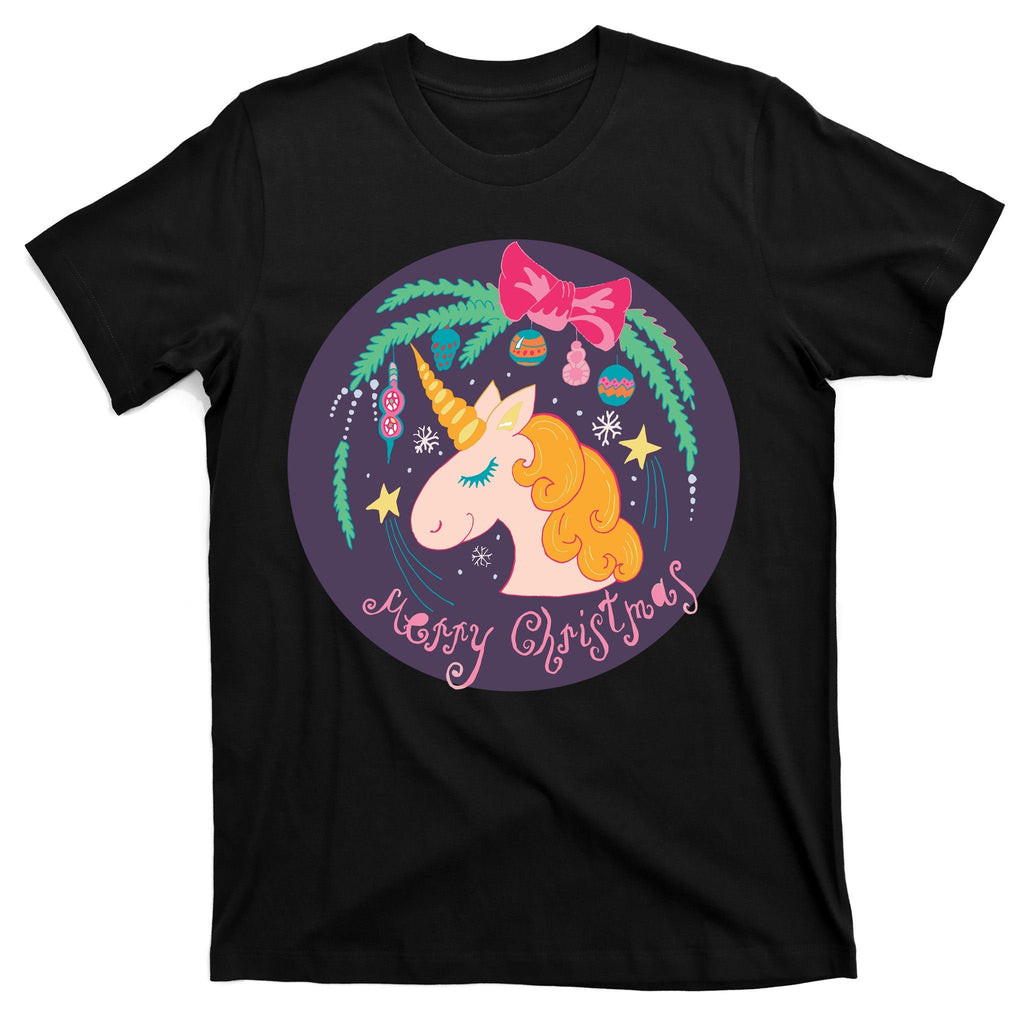 Merry Christmas Unicorn T-Shirt product image 7