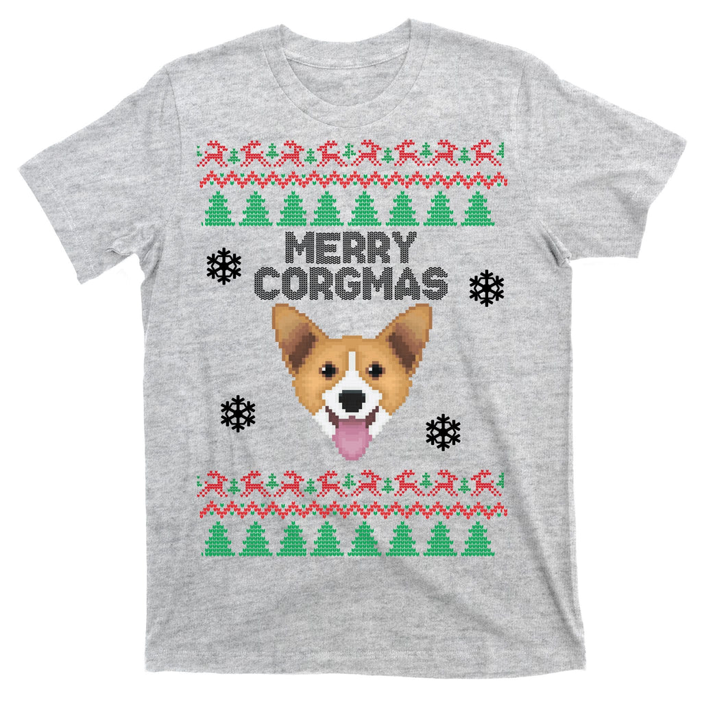 Merry Corgmas Ugly Christmas T-Shirt product image 9