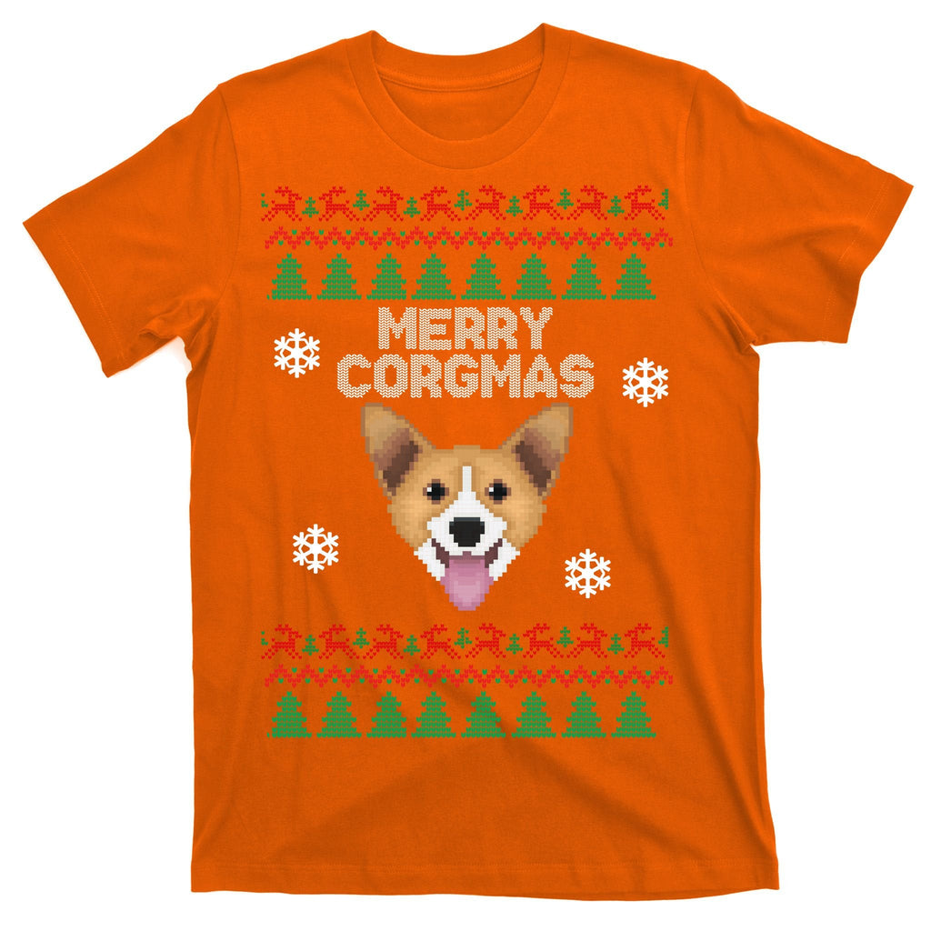 Merry Corgmas Ugly Christmas T-Shirt product image 5