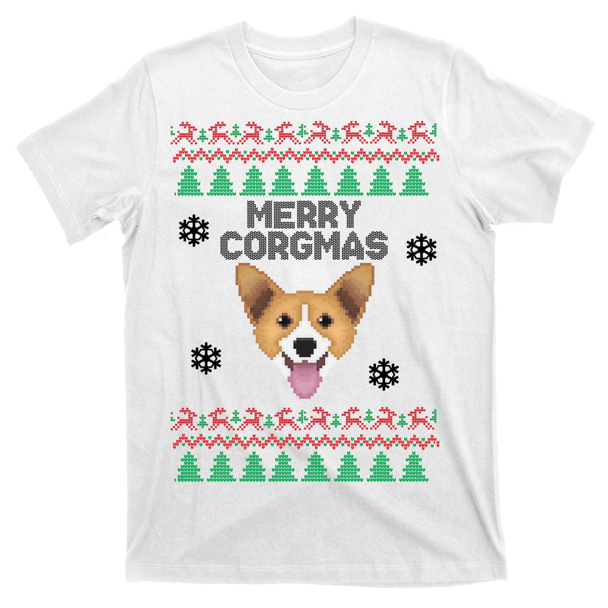 Merry Corgmas Ugly Christmas T-Shirt product image 11