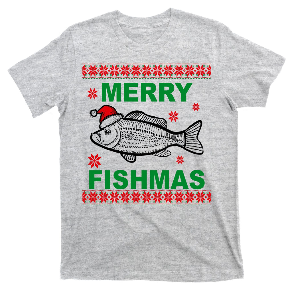 Merry Fishmas Ugly Christmas T-Shirt product image 9