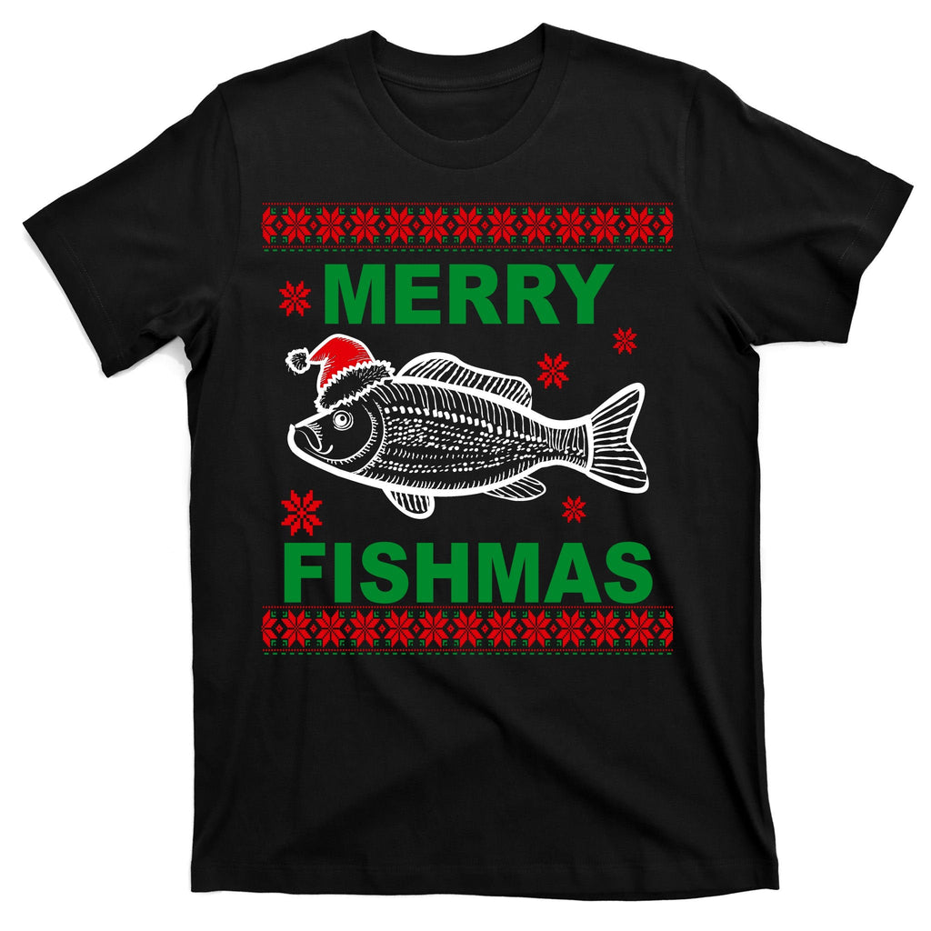 Merry Fishmas Ugly Christmas T-Shirt product image 7