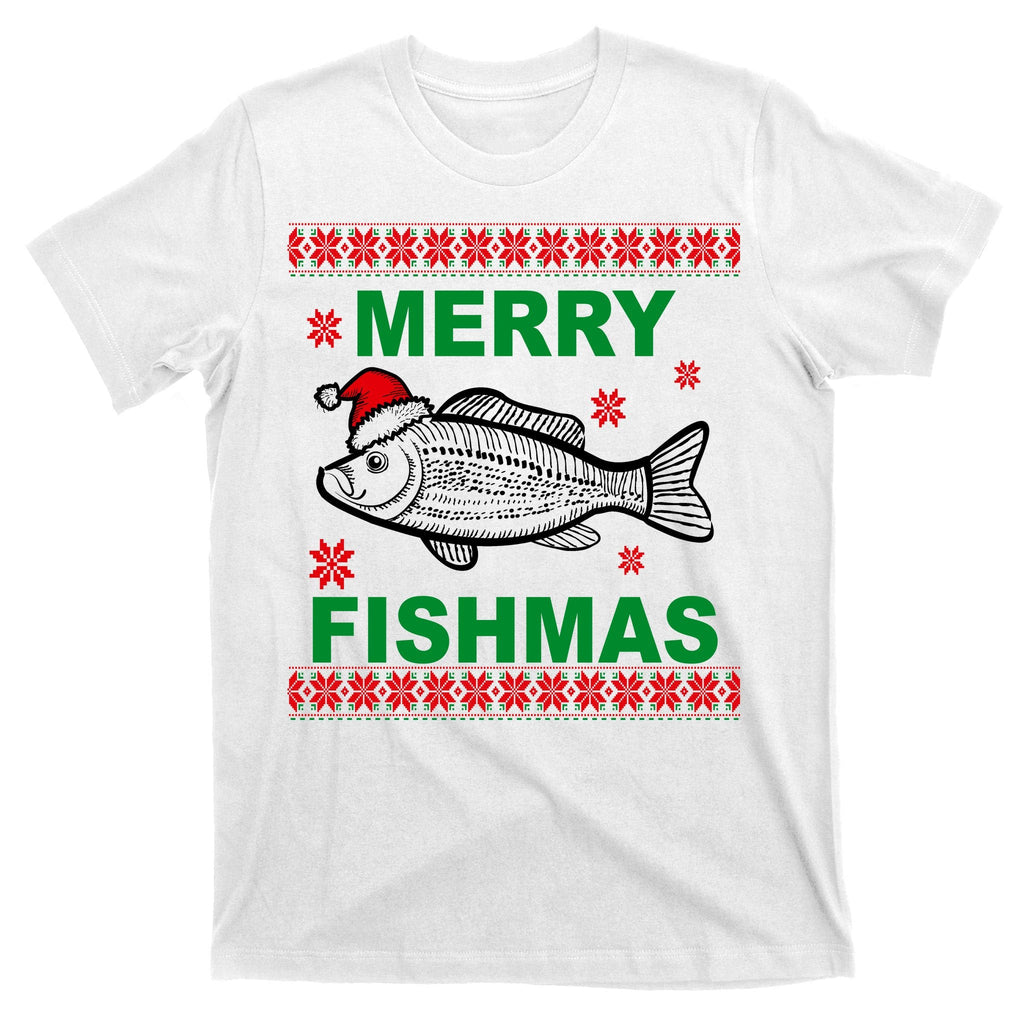 Merry Fishmas Ugly Christmas T-Shirt product image 11