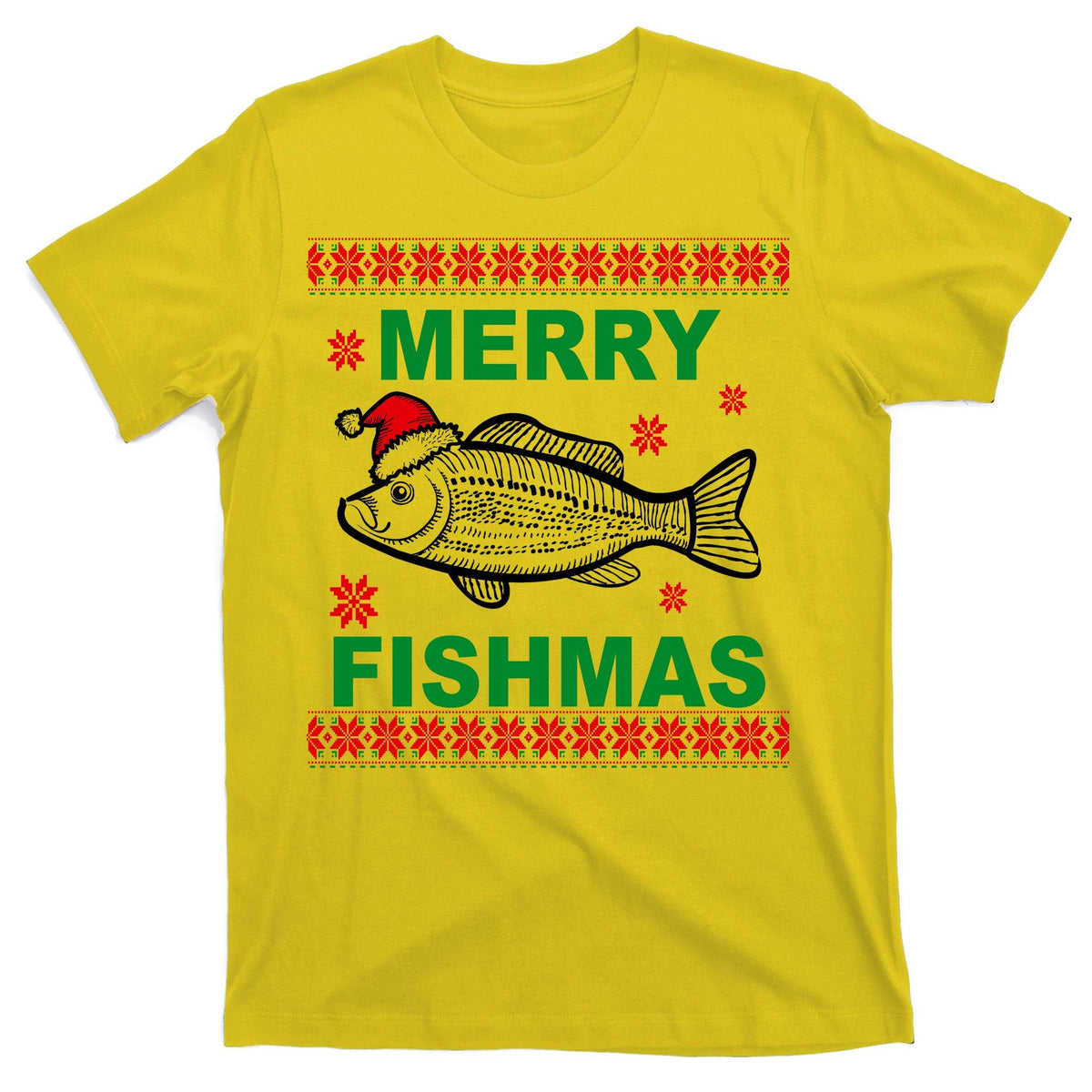 Merry Fishmas Ugly Christmas T-Shirt product image 3