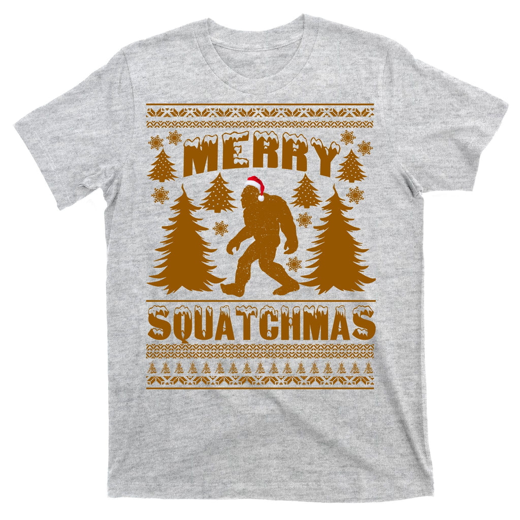 Merry Squatchmas Ugly Christmas Sweater T-Shirt product image 9