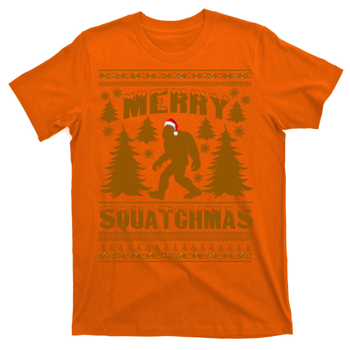 Merry Squatchmas Ugly Christmas Sweater T-Shirt product image 5