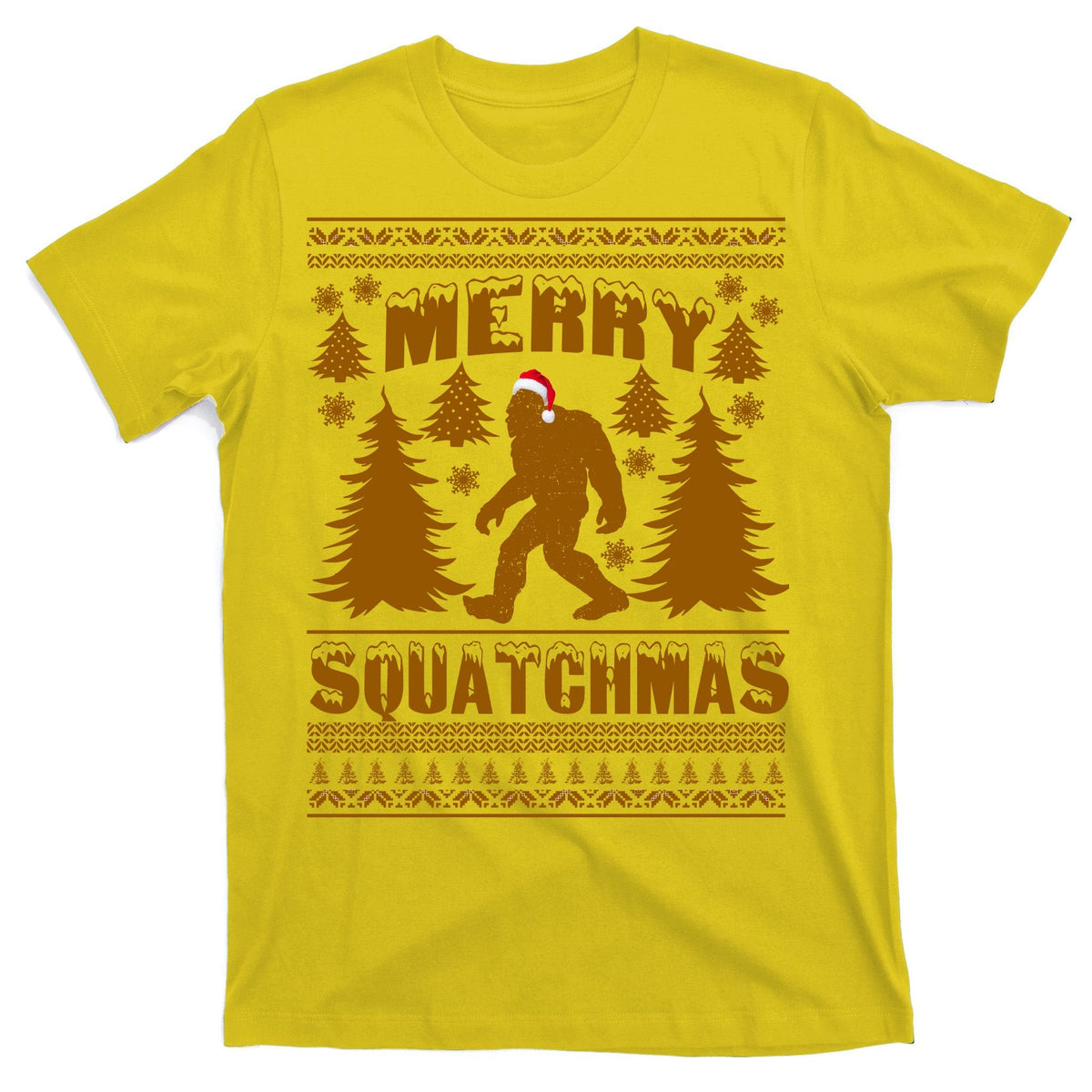 Merry Squatchmas Ugly Christmas Sweater T-Shirt product image 3