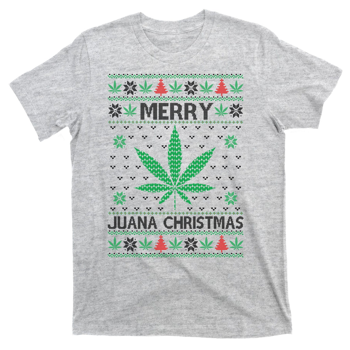 Merry Juana Christmas Ugly Sweater T-Shirt product image 9
