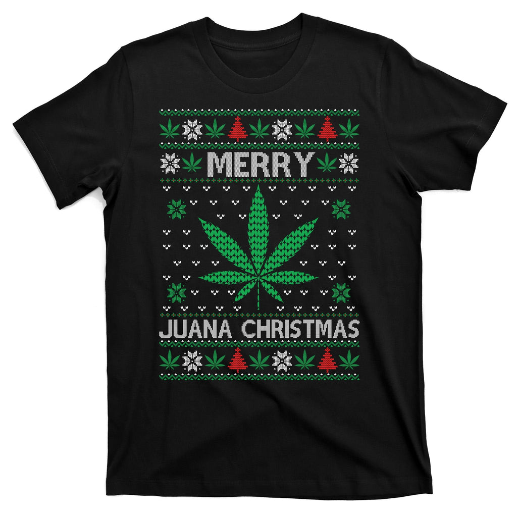 Merry Juana Christmas Ugly Sweater T-Shirt product image 7