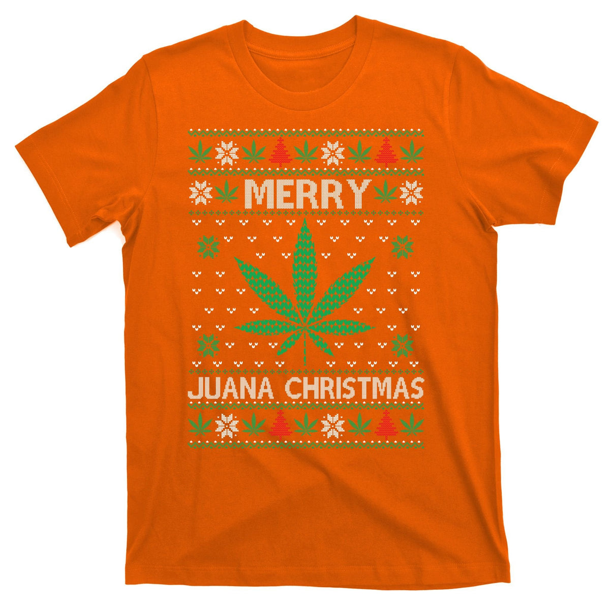 Merry Juana Christmas Ugly Sweater T-Shirt product image 5