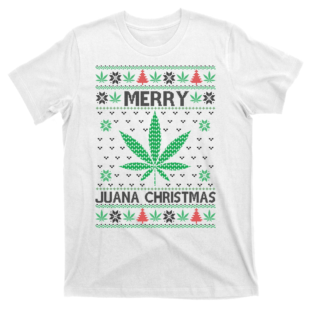 Merry Juana Christmas Ugly Sweater T-Shirt product image 11
