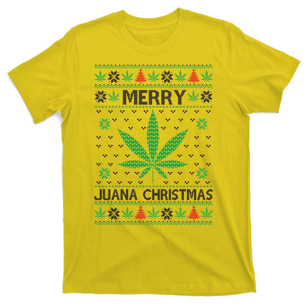 Merry Juana Christmas Ugly Sweater T-Shirt product image 3