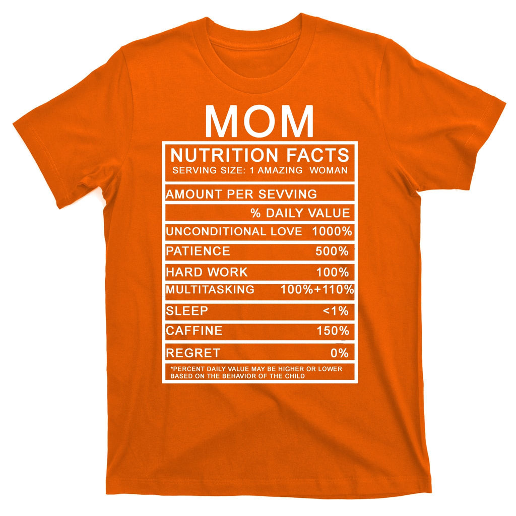 Mom Nutritional Facts Funny T-Shirt product image 5
