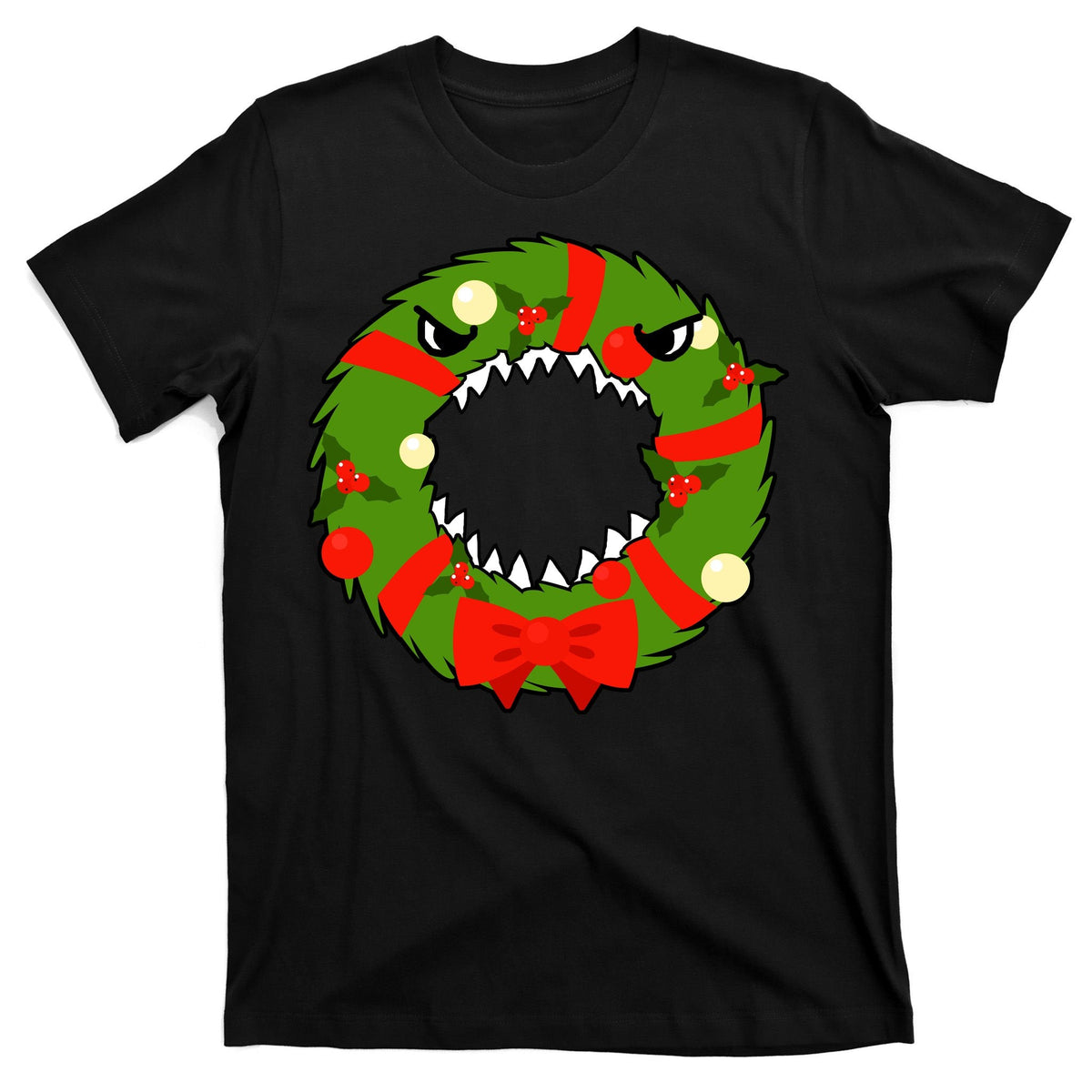 Monster Killer Christmas Wreath T-Shirt product image 7