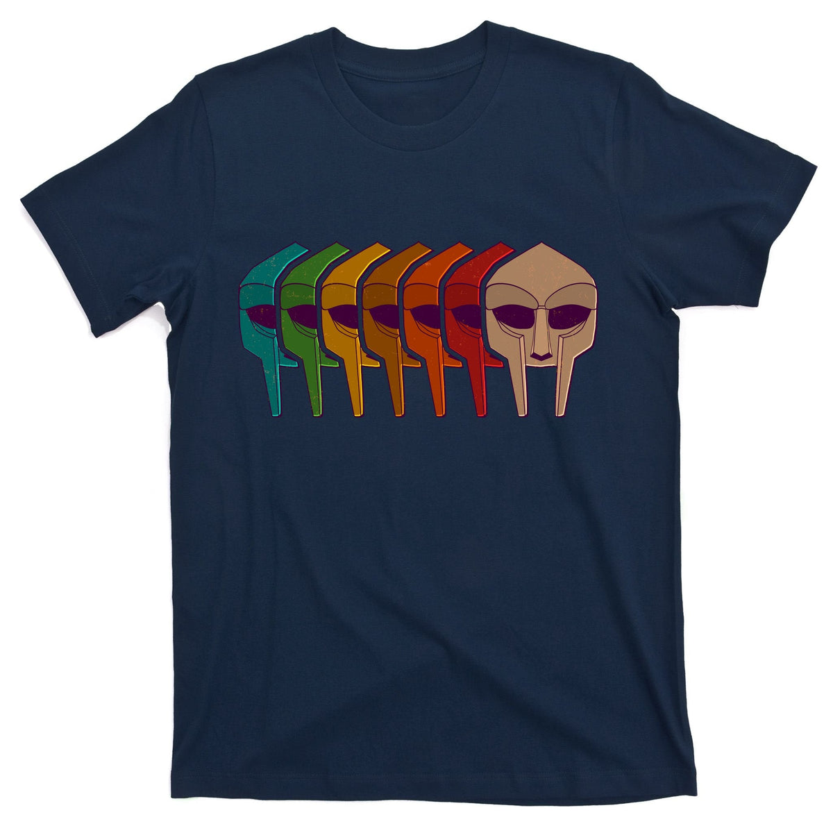 Multi Color MF DOOM Masks T-Shirt product image 1