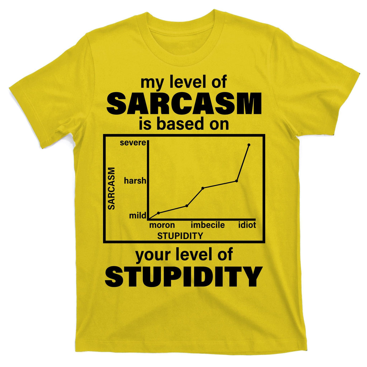 My Level Of Sarcasm Depends On Your Of Stupidity T-Shirt product image 3