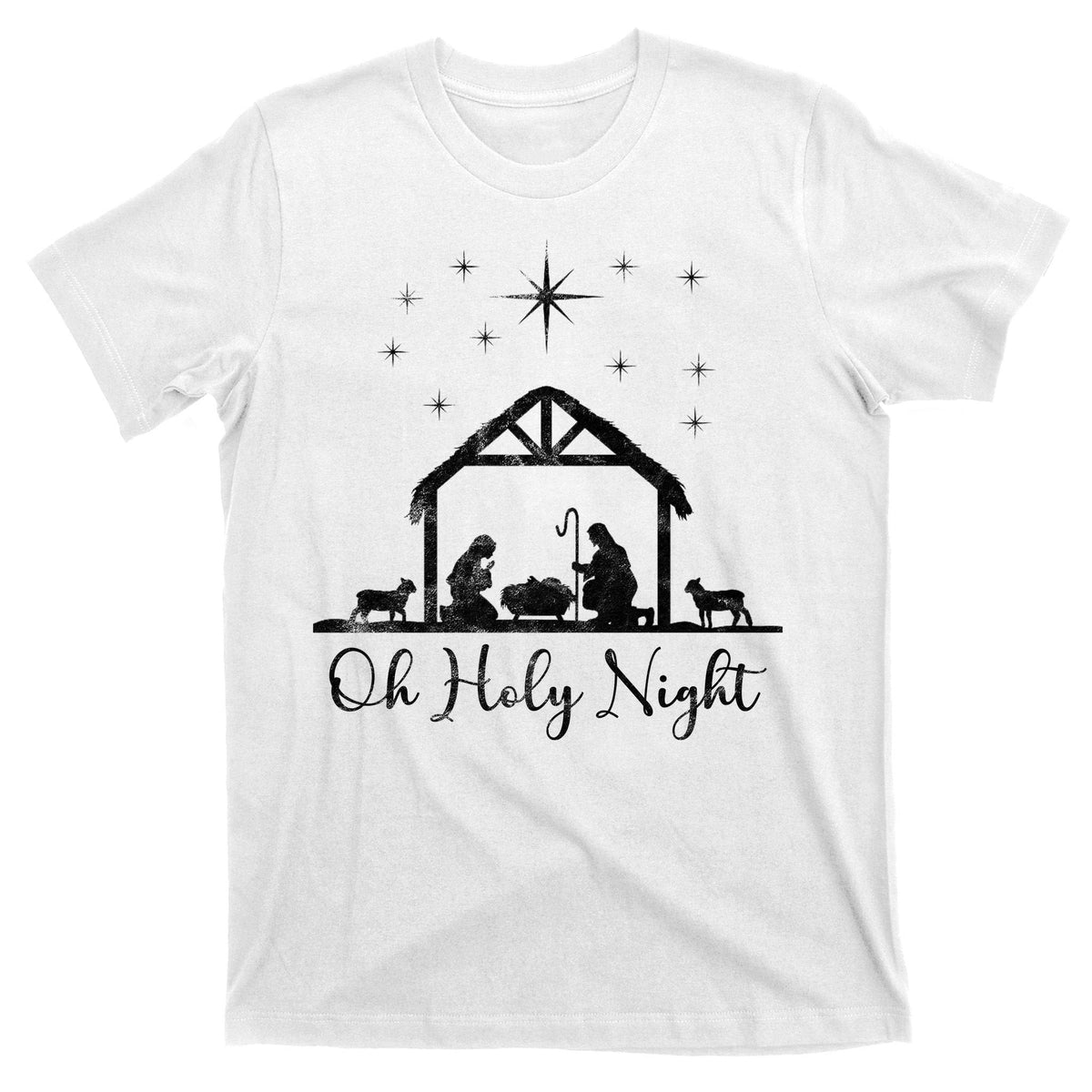 Oh Holy Night Jesus Stable In Bethlehem T-Shirt product image 11