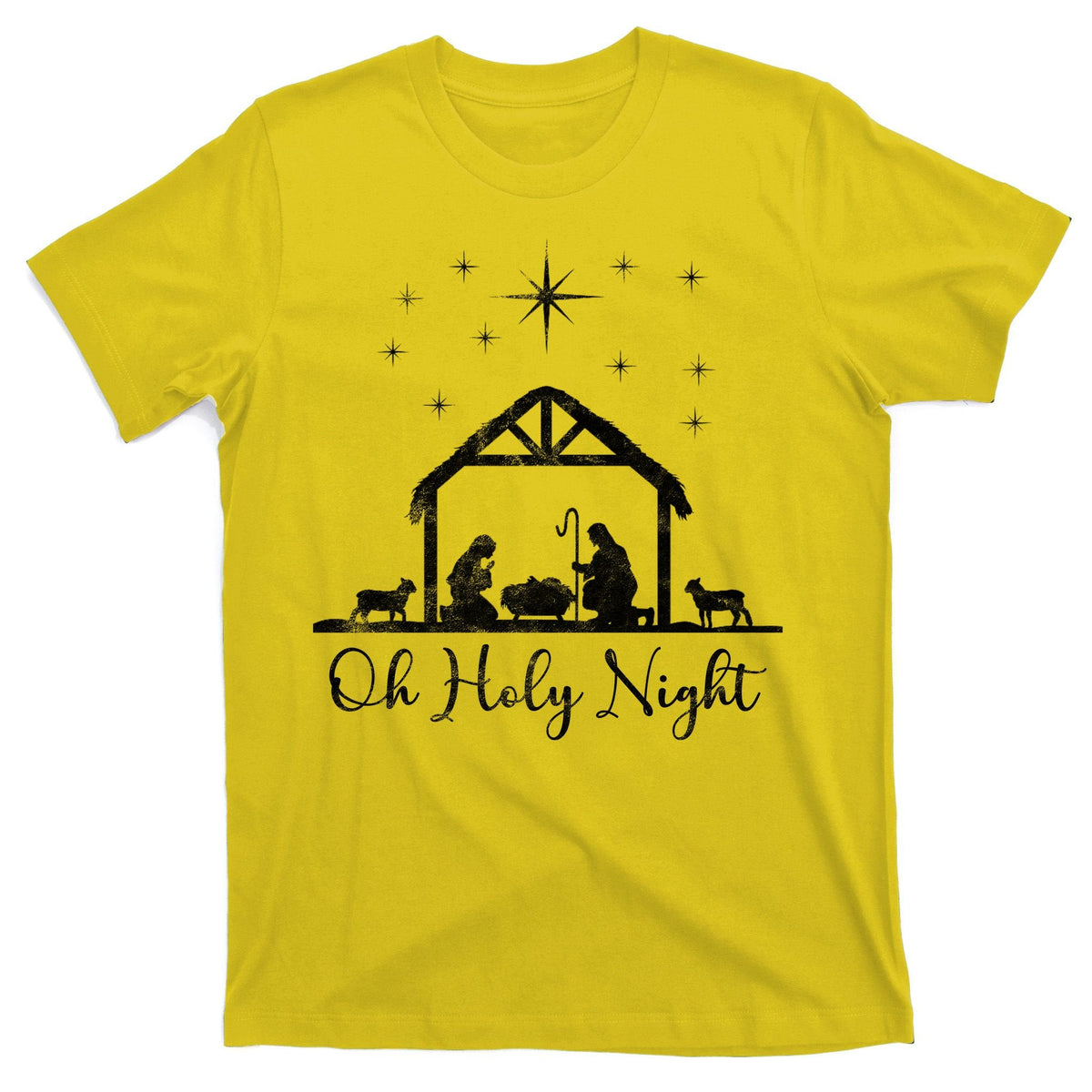 Oh Holy Night Jesus Stable In Bethlehem T-Shirt product image 3