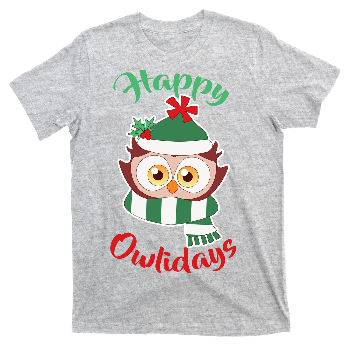 Owl Christmas Happy Owlidays T-Shirt product image 9