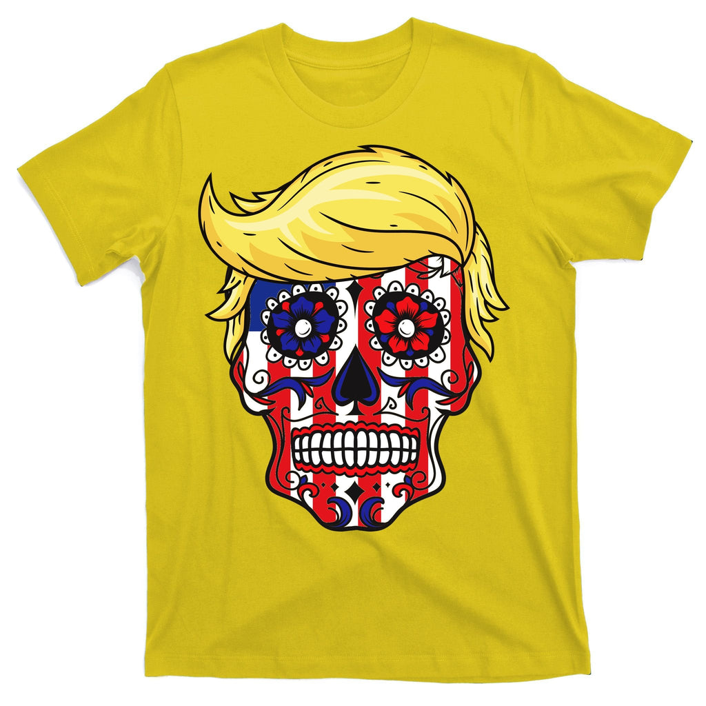 Patriotic Donald Trump Sugar Skull T-Shirt product image 3