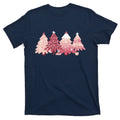 Pink Christmas Tree Holiday T-Shirt product image 1