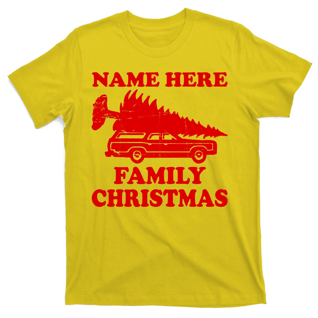 Personalize Family Christmas Custom T-Shirt product image 3