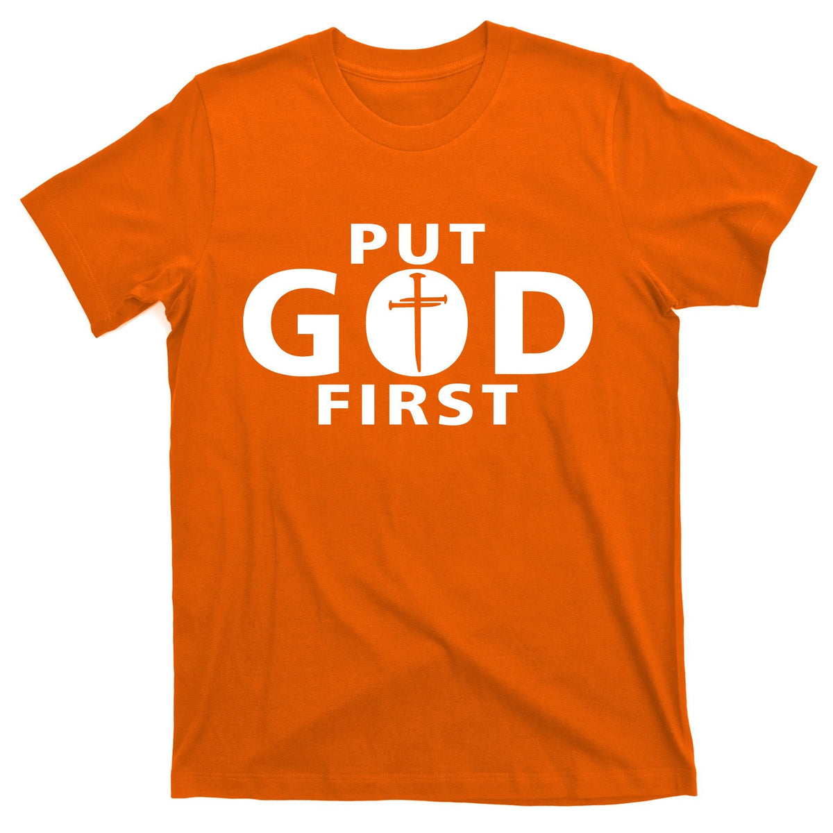 Put God First Christian 3 Nails Cross Catholic Jesus Christ product image 5