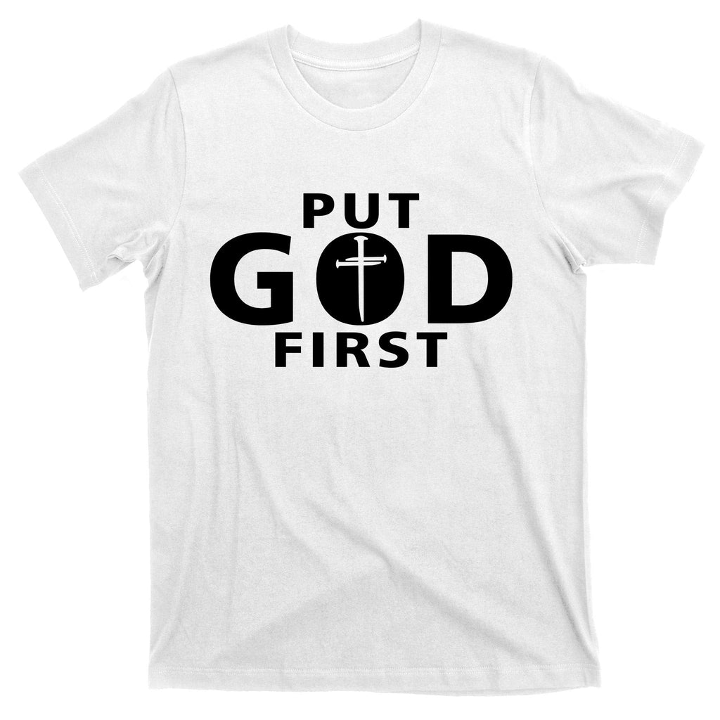 Put God First Christian 3 Nails Cross Catholic Jesus Christ product image 11
