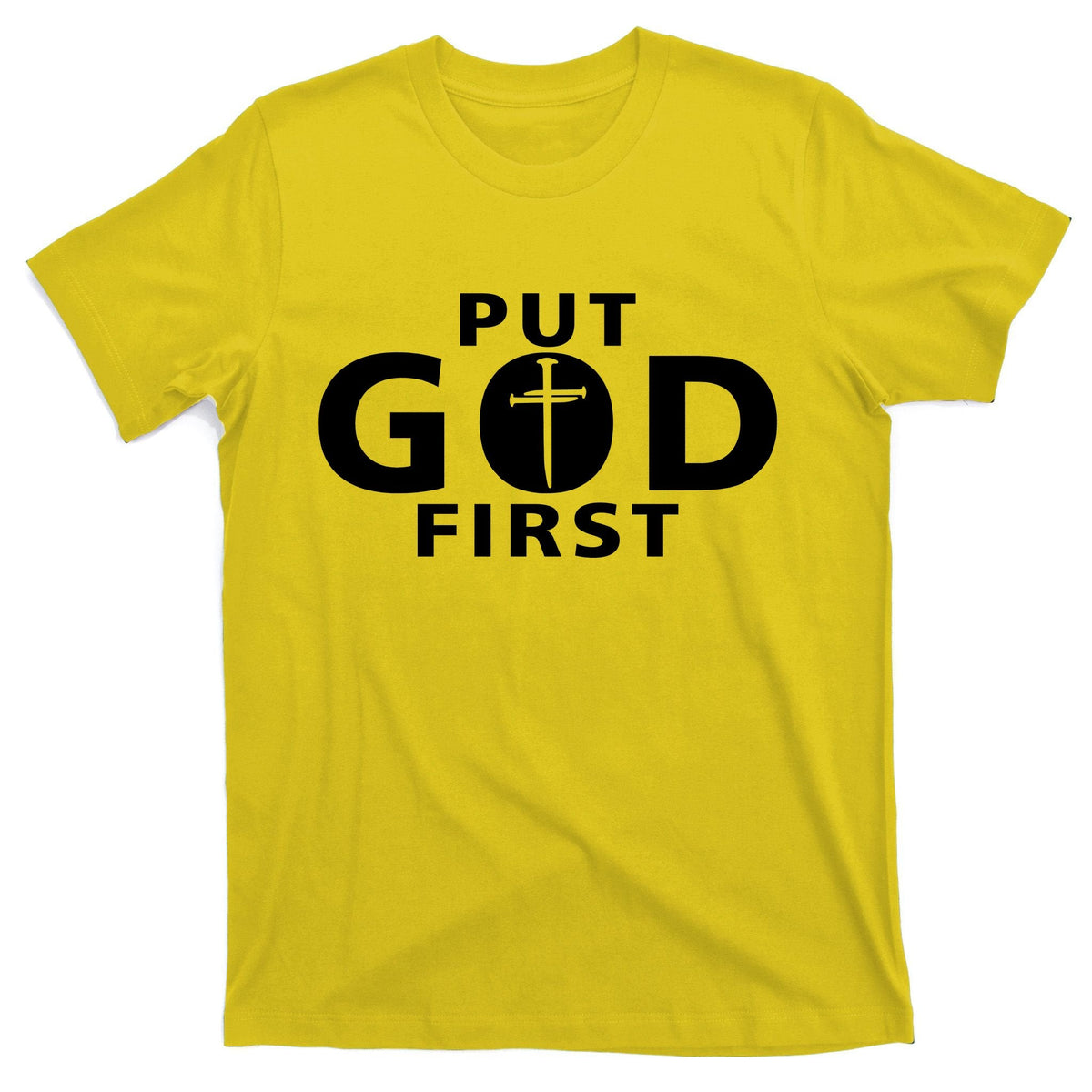 Put God First Christian 3 Nails Cross Catholic Jesus Christ product image 3
