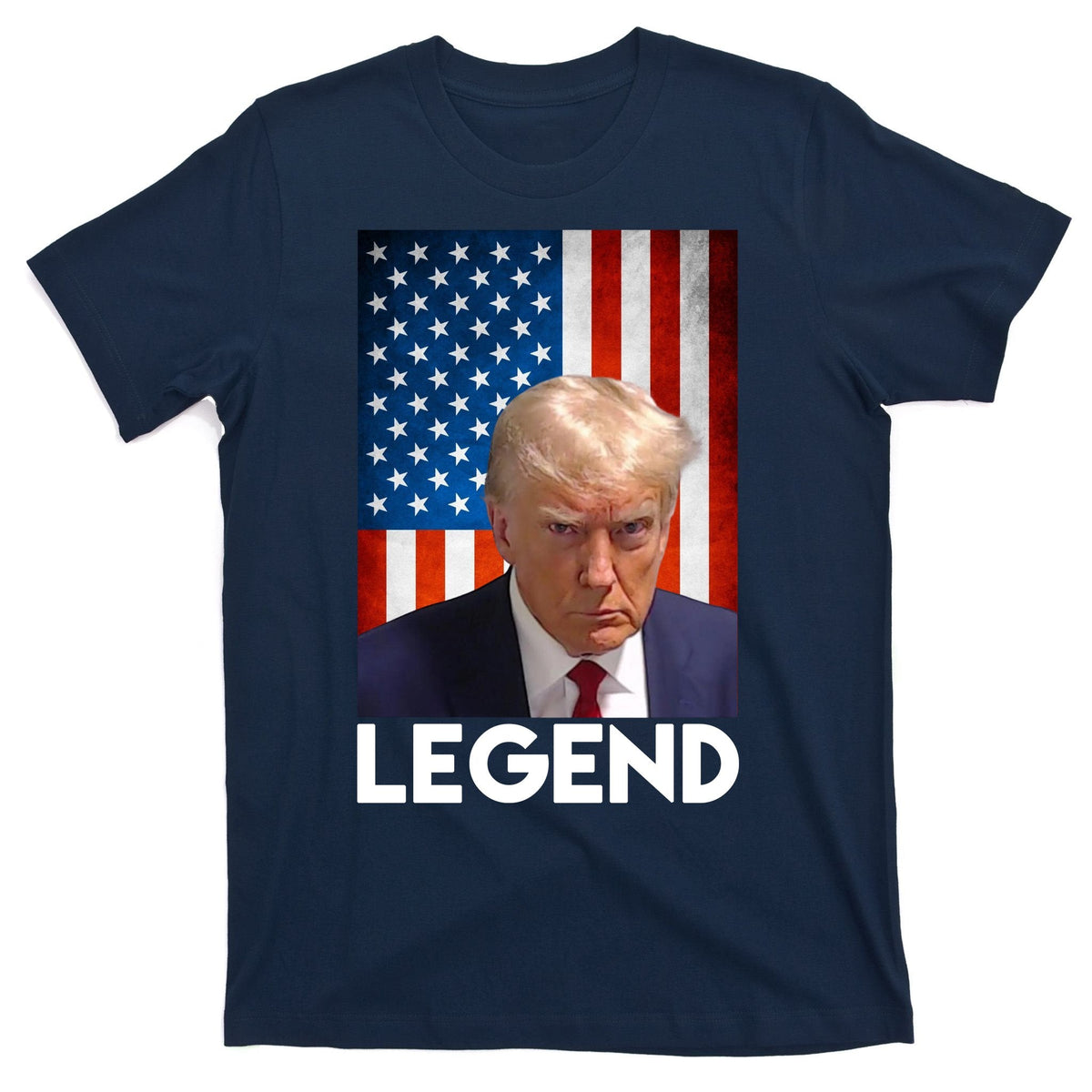 President Trump Legend American Flag T-Shirt product image 1