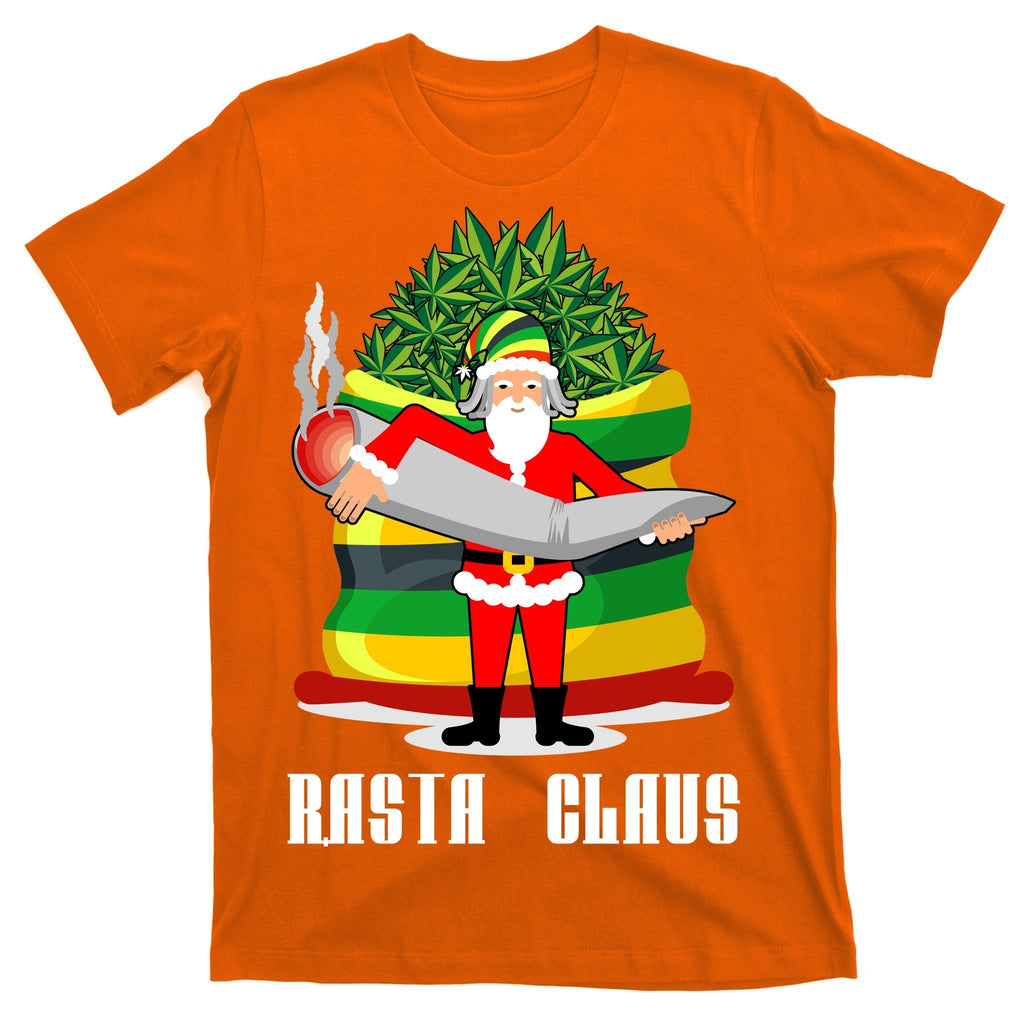 Rasta Claus Santa Funny Christmas T-Shirt product image 5