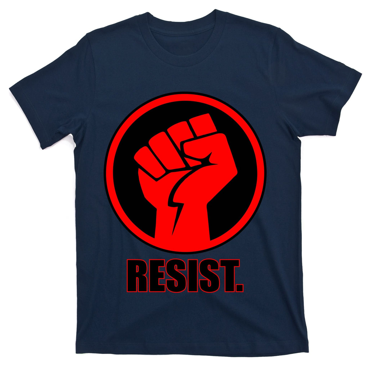 Resist Fist Circle Crest Resistance Anti Trump T-Shirt product image 1