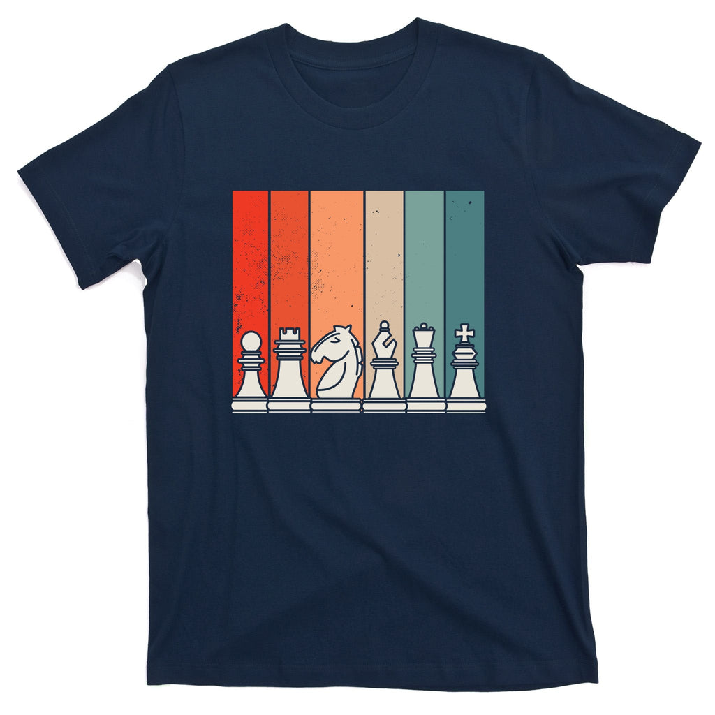Retro Chess Pieces T-Shirt product image 1