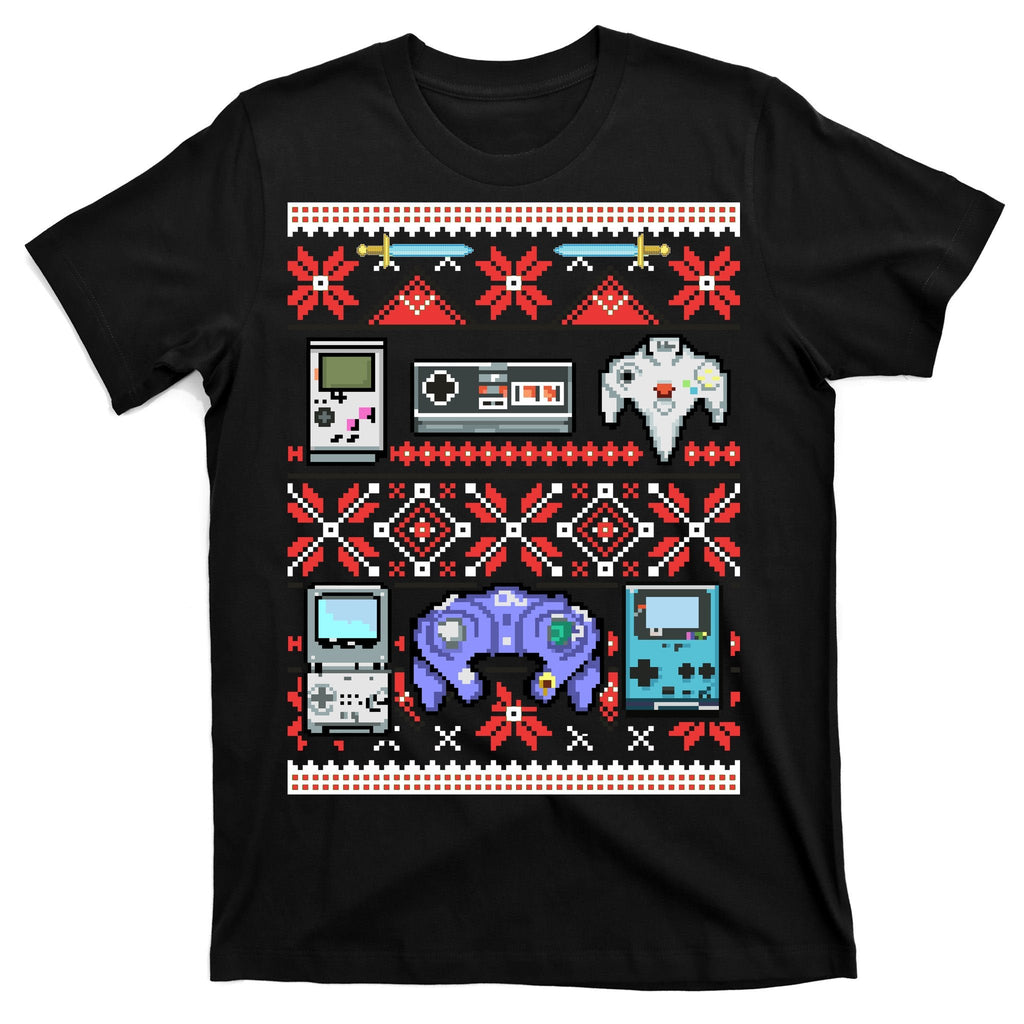 Retro Video Games Ugly Christmas Sweater T-Shirt product image 7