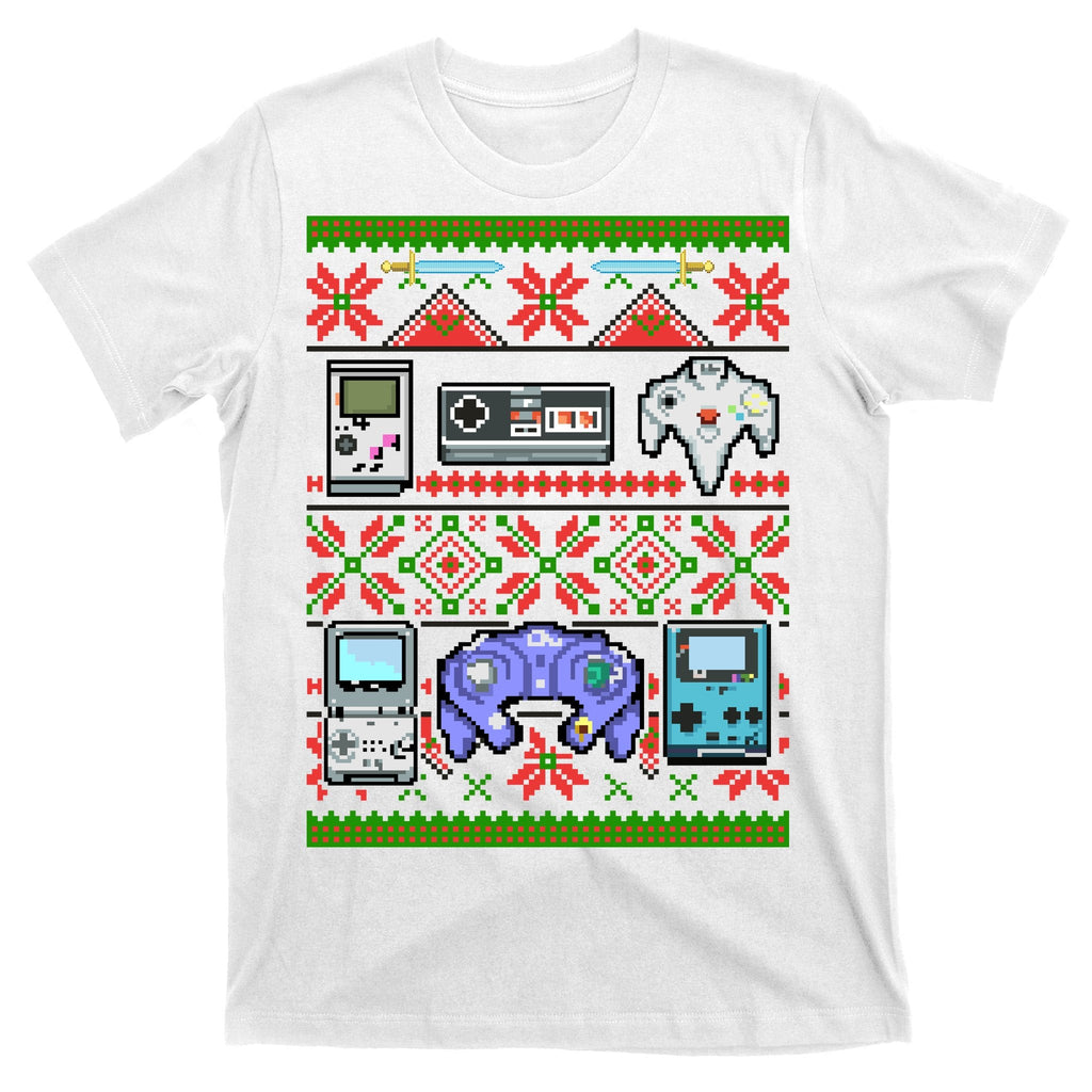 Retro Video Games Ugly Christmas Sweater T-Shirt product image 11