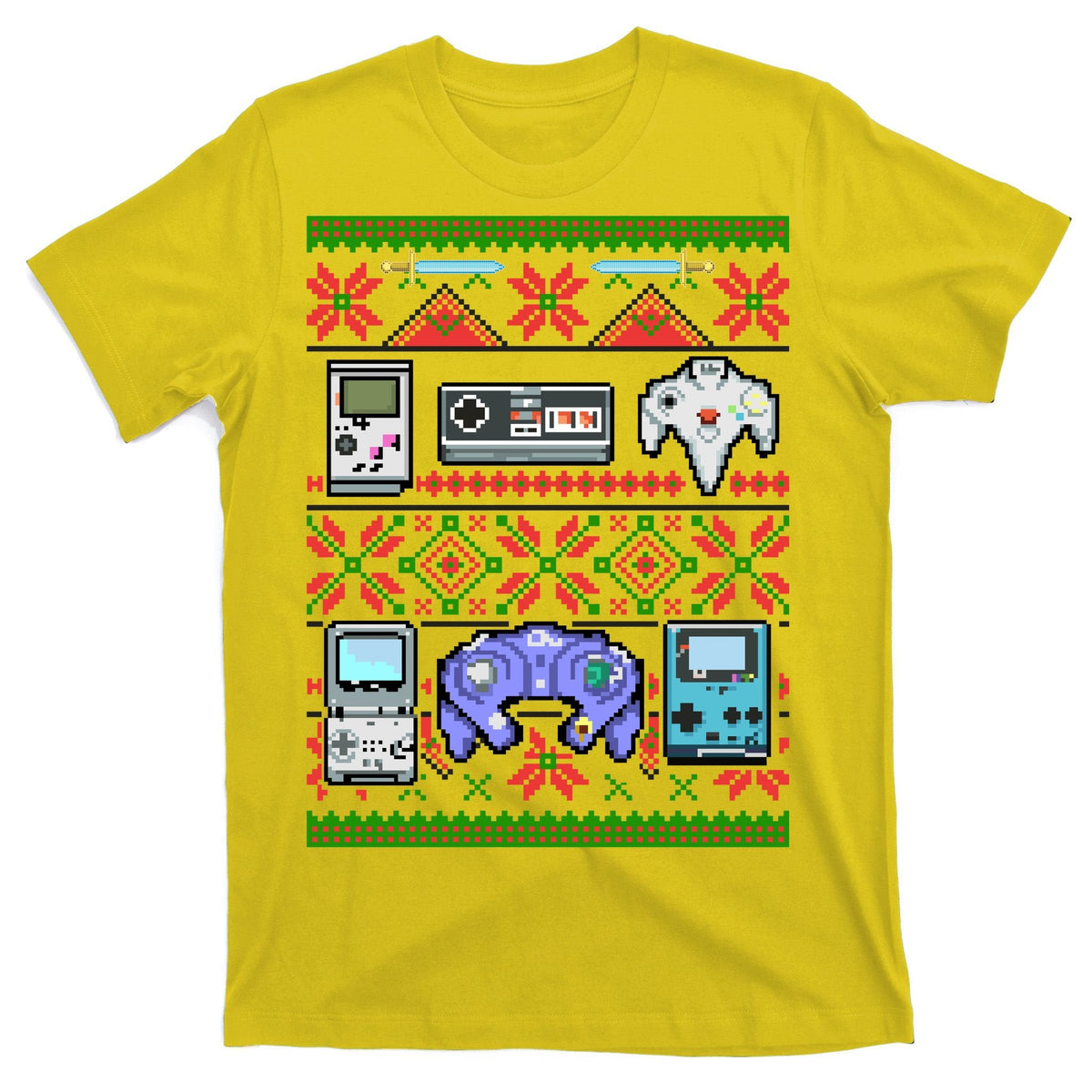 Retro Video Games Ugly Christmas Sweater T-Shirt product image 3