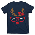 Reindeer Lady Messy Bun T-Shirt product image 1