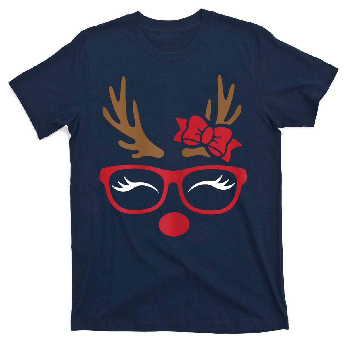 Reindeer Lady Messy Bun T-Shirt product image 1