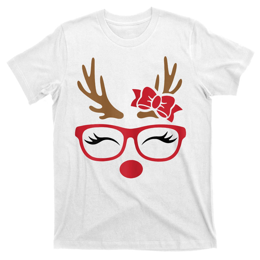 Reindeer Lady Messy Bun T-Shirt product image 11