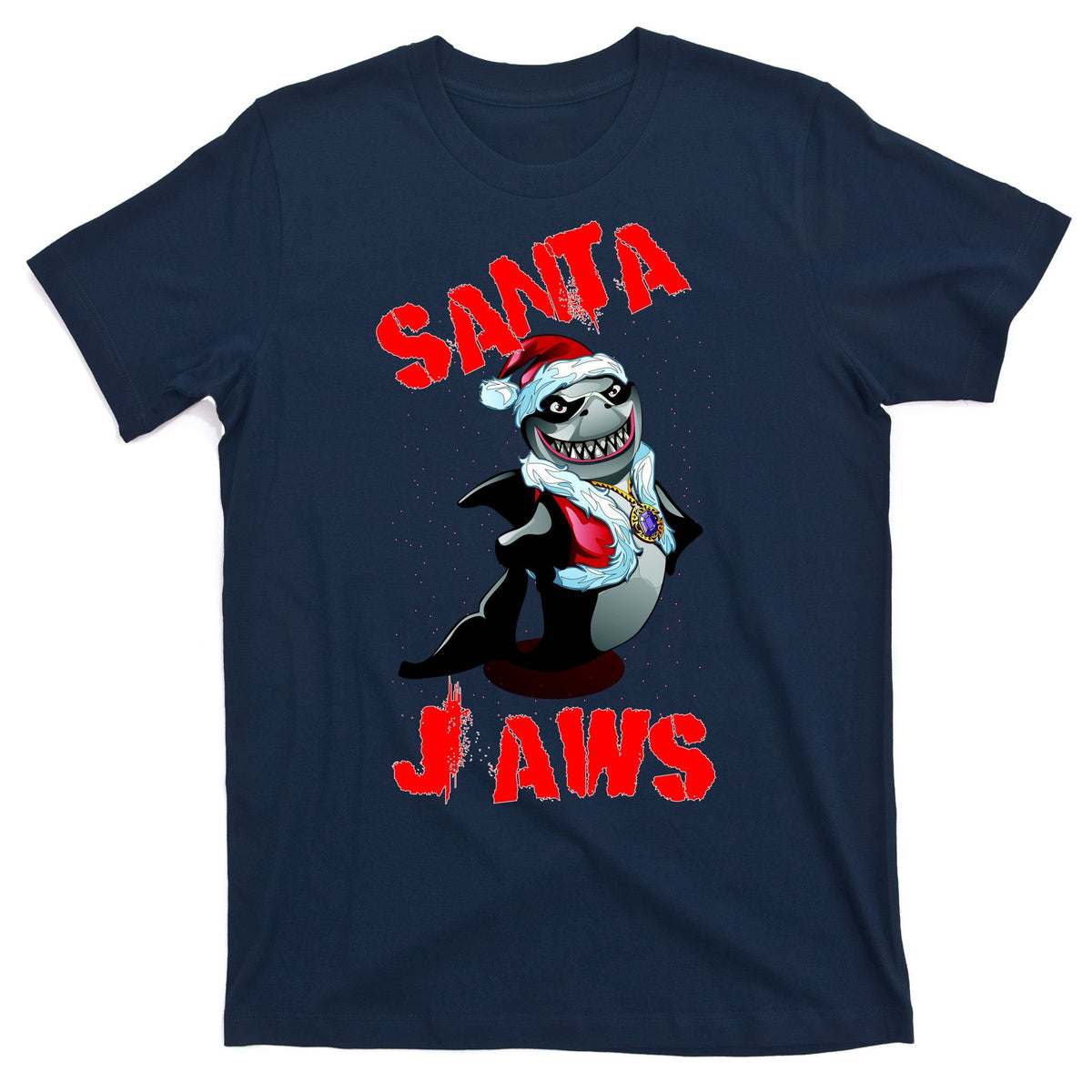 Santa Jaws Christmas T-Shirt product image 1