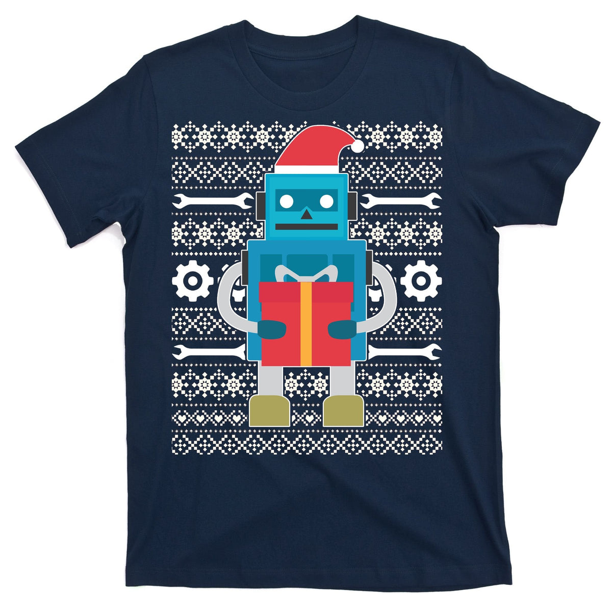 Santa Robot Ugly Christmas T-Shirt product image 1