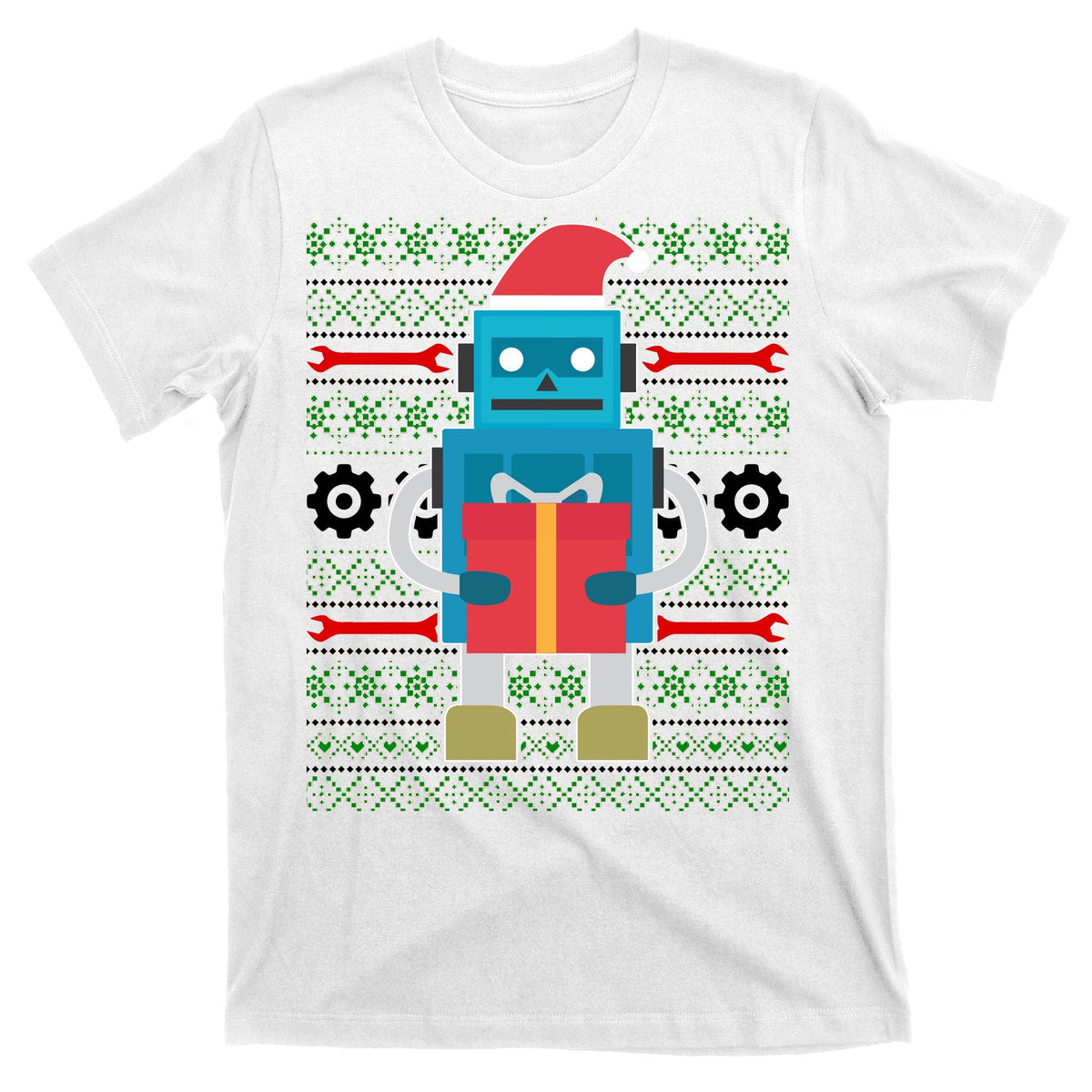 Santa Robot Ugly Christmas T-Shirt product image 11