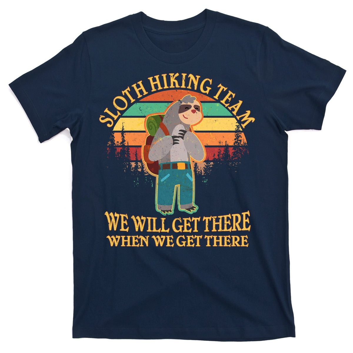 Sloth Hiking Team T-Shirt product image 1