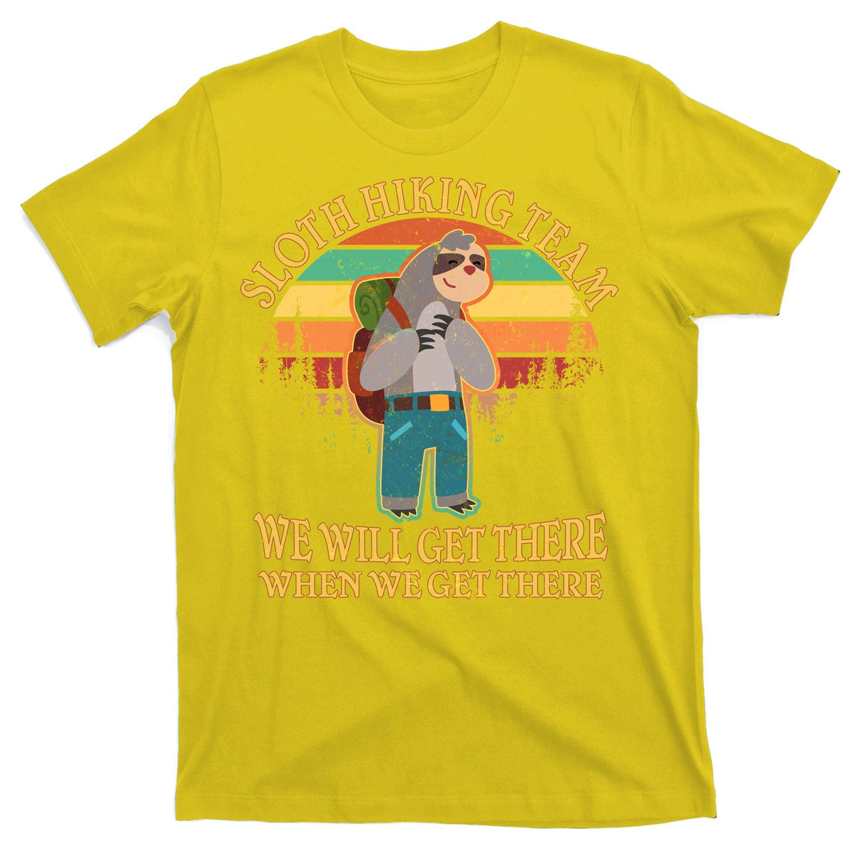 Sloth Hiking Team T-Shirt product image 3